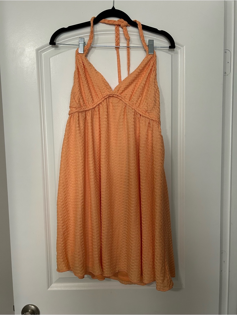 Women's orange Halter Sleep Dress